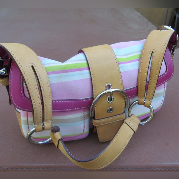 Coach multicolored shoulder bag - Picture 3 of 7